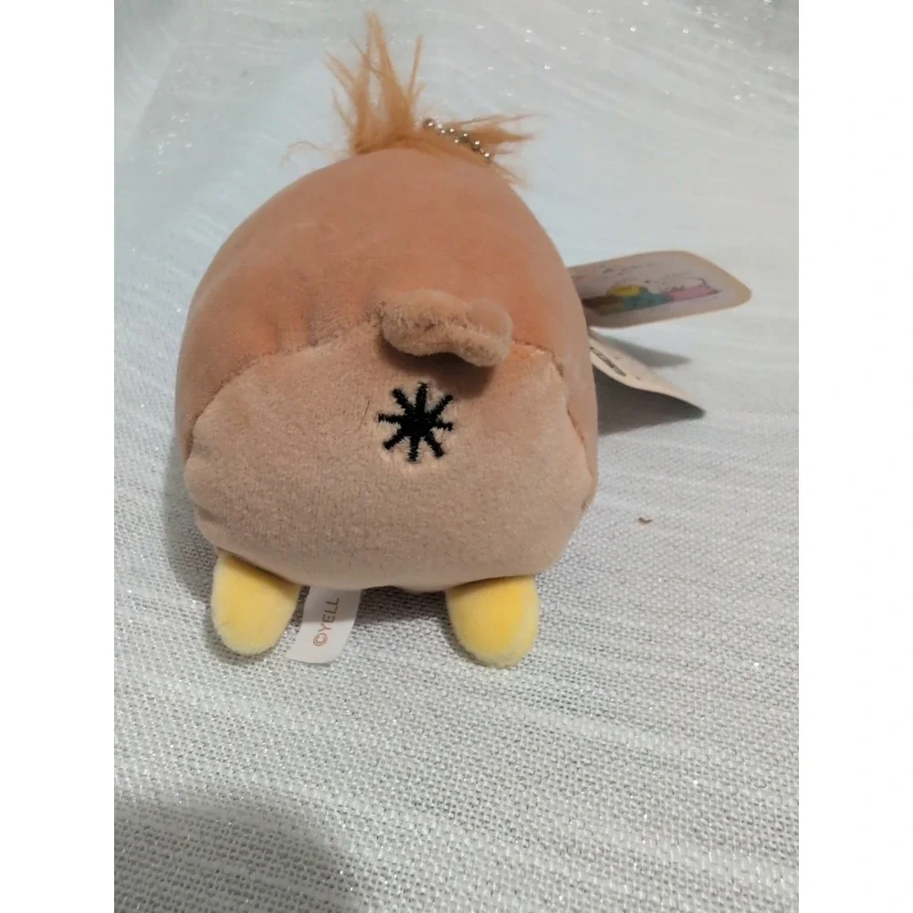 Yell Mochihuwa Friends Mini Plush Brown Chick‎ Variant Keychain Japan W/Tag
